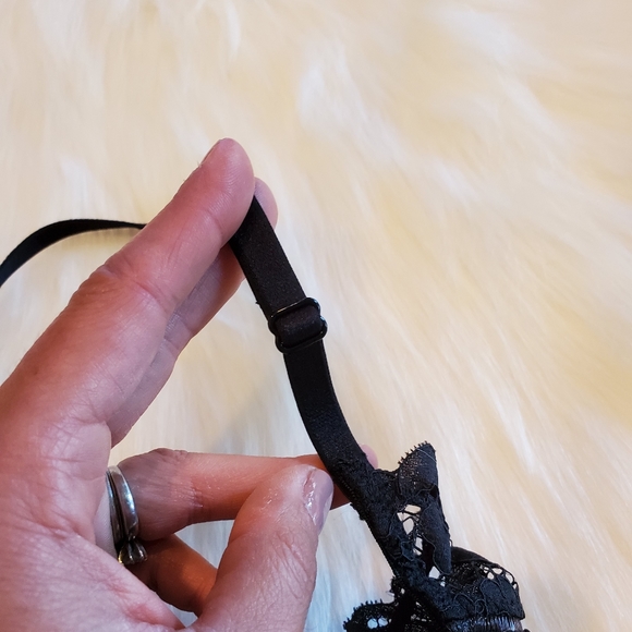 One Day Only Sale! VS black lace garter slip lingerie - Picture 7 of 16